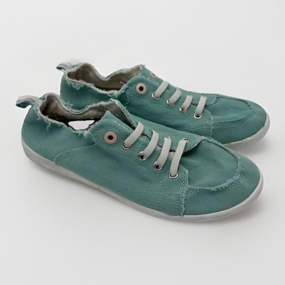 Vionic Beach Washable Canvas Casual Sneakers Pismo Size 9.5 Coastal Slip On - Picture 3 of 8